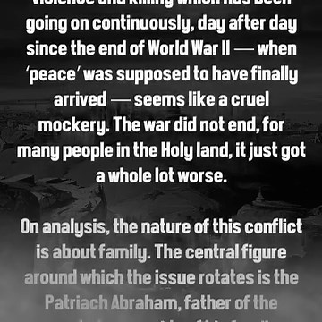 1.7K views · 2.6K reactions | I believe the land of Palestine and Israel has been bequeathed for all the children of Abraham, and the teachings and worship of One God. That is the view which should be adopted by the rest of the world, and all efforts made to reunite the hearts of Ishmaelites with the Israelites, and pray to God for the genocidal killing to stop, and forgiveness and peace to reign. | Yusuf / Cat Stevens | Facebook