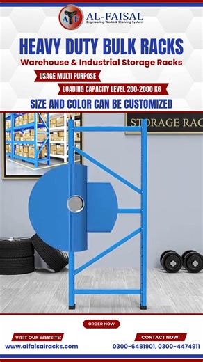 Alfaisal Racks | Industrial & Warehouse Solutions | Heavy Duty Bulk Racks ✅ Durable & High-Capacity: Our heavy-duty bulk racks are built to store large, bulky items with ease. Constructed from strong steel with a high load-bearing capacity, these racks are perfect for organizing heavy inventory in industrial and warehouse settings. ✅ Efficient Space Utilization: Designed for optimal use of space, our bulk racks help you keep large stock neatly arranged and easily accessible. Ideal for storing ca