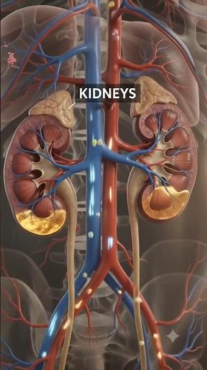 🧪 Excretory System Explained in 20 Seconds!How your body removes toxic nitrogenous waste 💪#Biology