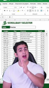 80K views · 1.1K reactions | Visualización de Tablas con barra de desplazamiento en #excel  | novatecs_excel | Facebook