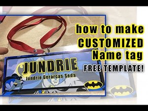 Free Template plate!! customized name tags
