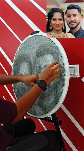 String Art Portrait made with threads and Nails | By ‪@d_artwist‬| Salem, Tamilnadu, India