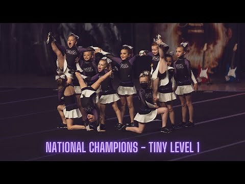 ALL STAR CHEER TINY LEVEL 1 NATIONAL CHAMPIONS - TINY TANZANITES FCA GEMS