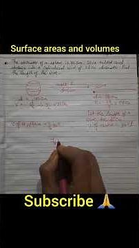 The diameter of a sphere is 42cm. It is melted and drawn into a cylindrical wire of..... #maths