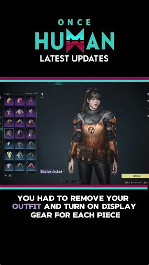 Once Human introduces Transmog | Armour now becomes Outfits at 3 Stars #OnceHuman #gaming