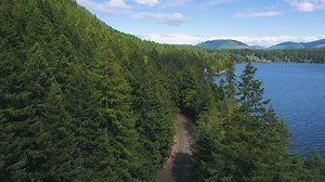 Aerial View Beautiful Freshwater Lake Mountain Stock Footage Video (100% Royalty-free) 1030830596 | Shutterstock