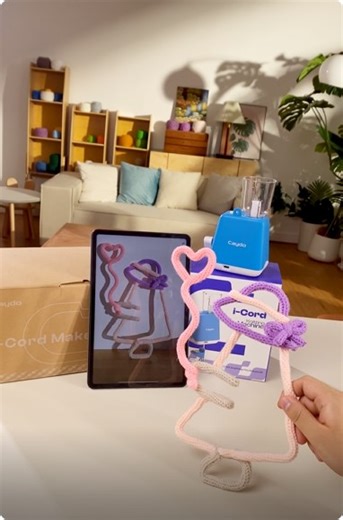 22K views · 99 reactions |  Make It with Love — for Mom!  This Mother’s Day, craft something truly heartfelt with the i-Cord Knitting Machine 臨 From  heart shapes to  pretty bows, you can twist colorful yarn into charming gifts she'll treasure forever. Perfect for DIY cards, decorations, or a handmade keepsake just like this! ✨ Easy to use ✨ Super fun ✨ Totally giftable Let your love take shape  #MothersDayWithiCord | Caydo | Facebook