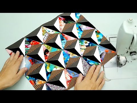 Easy 3D Patchwork Ideas Using Scraps Of Fabric