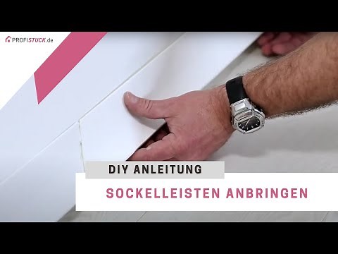 Sockelleisten anbringen | Fußleisten kleben | Montageanleitung Lichtsockelleiste