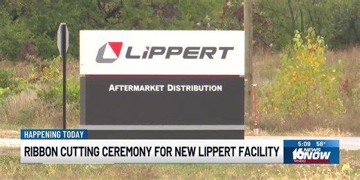 Lippert hosts ribbon cutting to celebrate opening of new distribution center in South Bend