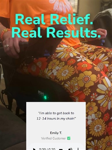 Real comfort. Real difference. Designed to support long days in your chair. #EaseCushion #DailyComfort #WheelchairLife #LifestyleSupport Disclaimer: Although the Ease Cushion is intended for treatment & prevention of pressure sores or ulcers, results may vary. Opinions are the reviewers' own. Please consult a healthcare provider for professional opinion.
