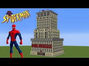 How To Build The Daily Bugle Building In Minecraft "Spiderman" Skyscraper Tutorial