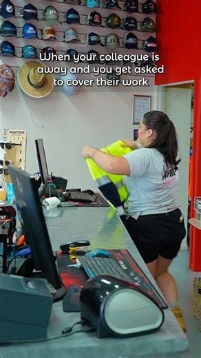 Took “cover their shift” a bit too literally 😂 #HipPocketWorkWear