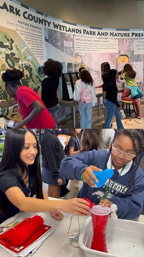 1.7K views · 18 reactions | After learning about conservation and alternative energy in class, our students visited Clark County Wetlands Park to connect their studies to the real world. Guided by naturalist educators, they explored ecosystems, observed wildlife, and saw science in action!  #AuthenticLearning #STEMEducation #WetlandsPark #FutureScientists | Carroll M. Johnston STEM Academy of Environmental Studies | Facebook