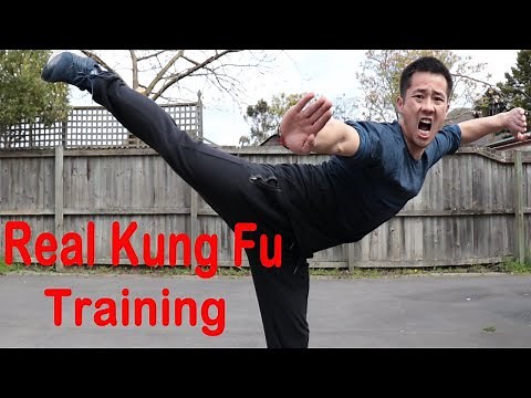 Shaolin Kung Fu Wushu Butterfly Kick Training For Beginners