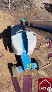 Using a Boom Lift to build #coldformedsteel #construction #building #diy