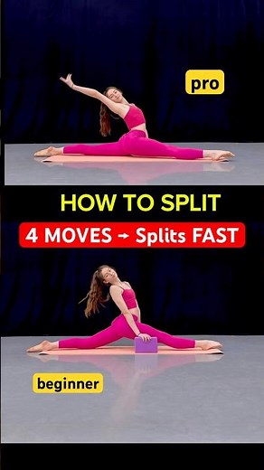 4 Splits Stretches You’ll Wish You Knew Sooner 😮 #flexibility #stretching #yogaflow #shorts
