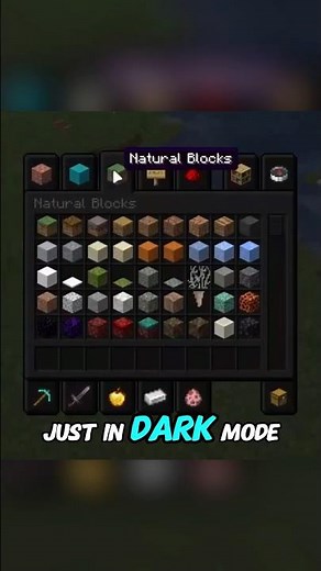 Dark Mode Minecraft GUI Texture Pack