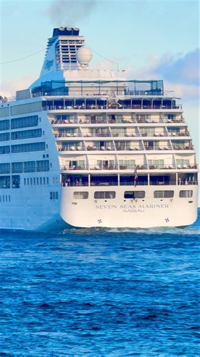 Seven Seas Mariner Departs PortMiami 🛳️ #travel #dream #vacation #cruise