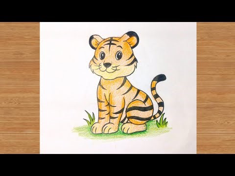 🐯 Cute Tiger Drawing | Easy Step by Step for Beginners | How to Draw a Cute Tiger🐯 | Art Is My Soul🤗