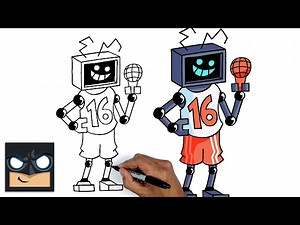 How To Draw FRIDAY NIGHT FUNKIN | Drawing HEX MOD Step By Step Tutorial - Videos For Kids