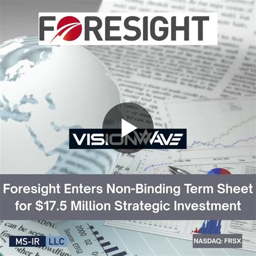 Foresight Automotive Secures $17.5M Equity Investment from VisionWave Holdings | Miri Segal posted on the topic | LinkedIn