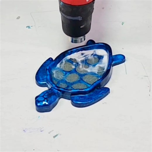 40K views · 707 reactions | In this video I show how I made this awesome resin sea turtle trinket tray with real sand and a foamy beach wave. Hope you guys like it! | Mixed Media Girl | Facebook