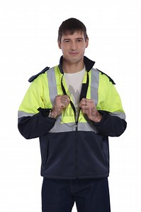 [Hot Item] Flame Retardant High Visibility Soft Shell Jacket for Safety Workwear