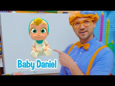 How To Draw Arpo's Baby Daniel - EASY ART FOR KIDS! | Blippi's Drawing Lesson