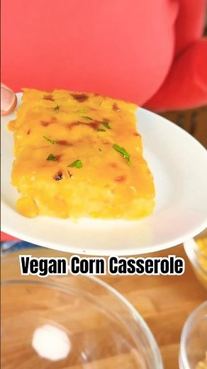 6-Ingredient Vegan Cornbread Casserole Everyone Asks For The Recipe #plantbased #vegan #namelymarly