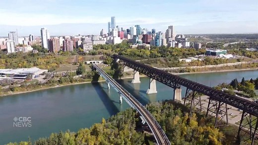 Touring Edmonton's river valley by air