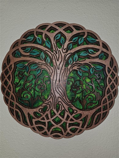 Celtic Tree of Life Layered Wall Hanging - Etsy
