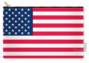 Flag of the United States of America Zip Pouch by Anonymous