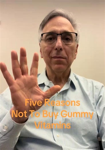 1.1K views · 28 reactions | Five reasons not to buy gummy vitamins. 1. Loaded with sugar. 2. Cost too much. 3. May have dangerous additives 4. Heat can destroy vitamins 5. Dr Levine said not to. #healthy #vitamins #wellness #medicine | Evanslevinmdface | Facebook