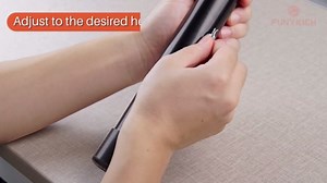 FUNYKICH Folding Table Leg Extenders, Durable Steel Folding Tables Leg Risers for Straight and Bent Legs, Adjustable Table Height Extenders for Rise 3.6/6.8/9.9/13in (4 Adjustable Heights)