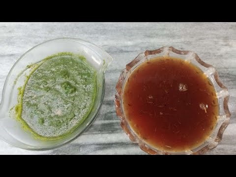 2 chutney For Chana chaat|dhai bhalya|Fruit chat|Khatti meethi imli ki chutney |Green chutney