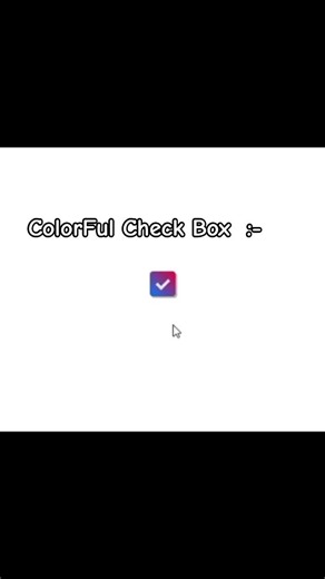 Coding an Interactive Colorful Check Box! (HTML & CSS) ☑️🎨👇