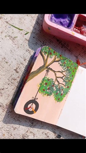 easy painting 🤗 || #shorts #viral #trending #painting #new #asthetic #artshorts #youtubeshorts