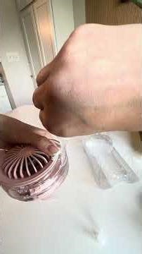 Let's Unbox This Otlonpe Handheld Misting Fan Portable, Four Speeds, Rechargeable With Water Mist