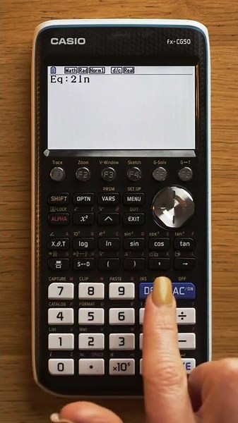 [Casio fx-CG50 tutorials] Equation Solver #shorts