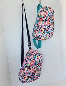 Floral Sling Backpack: Water Resistant Single Strap Crossbody Bag - Etsy