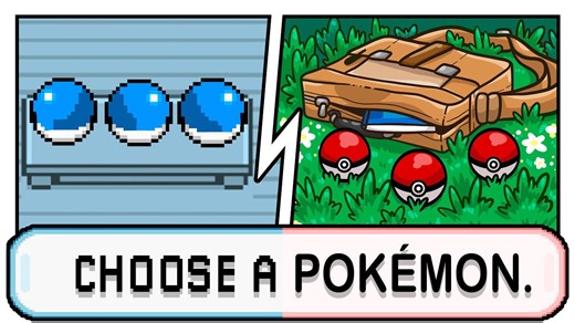 We choose one Pokémon from every game, then battle