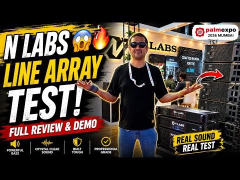 Listen Live 😱 N Labs Line Array Sound Check | Palm Expo Mumbai 2026