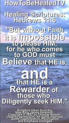 Healing Scriptures Concepts 46 📖 Hebrews 11:6 NKJV ✝️ GOD Rewards Diligence 🙏 #healingscriptures