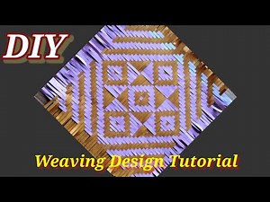 How to Weave Paper || How to make a beautiful design of paper Weaving || Paper Weaving Art