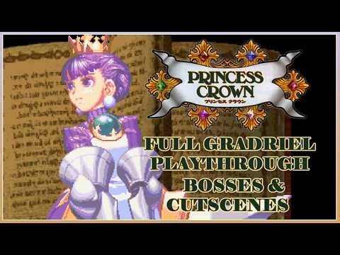 Princess Crown - Full Gradriel Playthrough (Abridged ver.) [Bosses & Cutscenes]