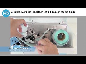 How to load labels into the Godex GTL-100 Tube Printer