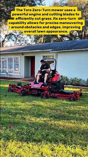 Toro Zero-Turn Mower in Action: Efficient Lawn Care