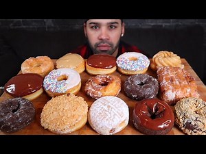 (ASMR) EATING A COUPLE DONUTS MUKBANG