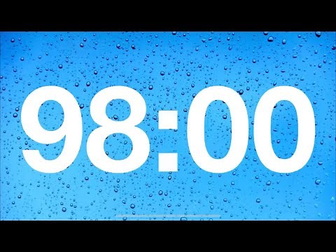 timer - 98 minute countdown with rain sounds
